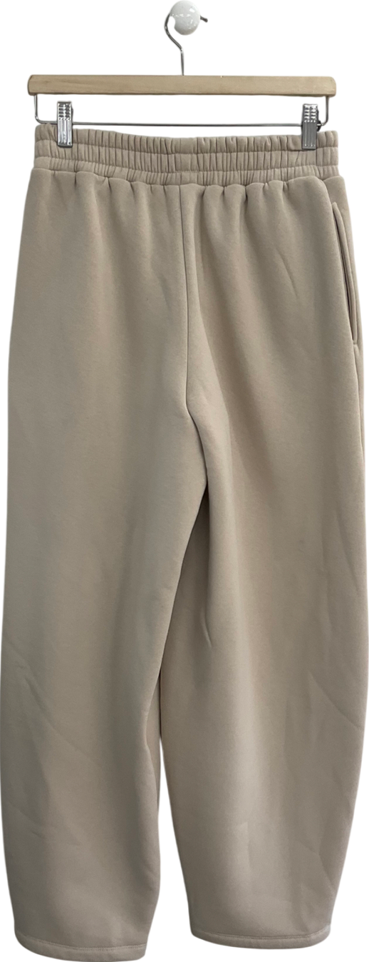 Miss Selfridge Beige Barrel Leg Joggers UK S