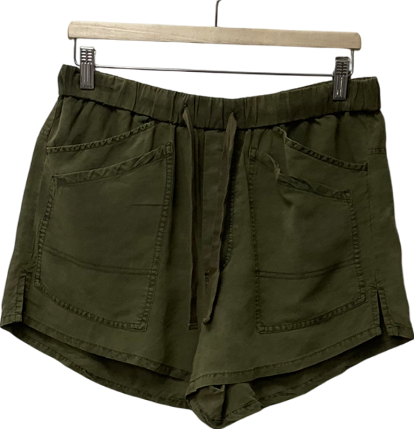 pilcro Green Low Rise Mini Shorts UK M