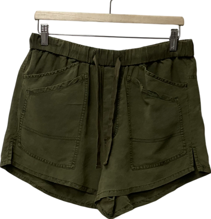 pilcro Green Low Rise Mini Shorts UK M