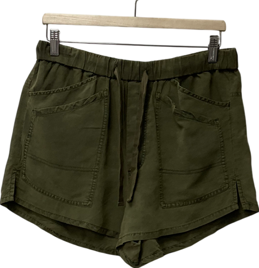 pilcro Green Low Rise Mini Shorts UK M