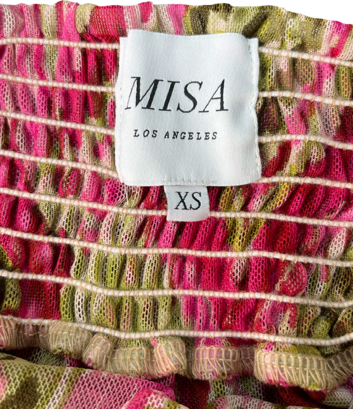 Misa Los Angeles Pink Multi-Color Halter Jumpsuit XS (UK 4)