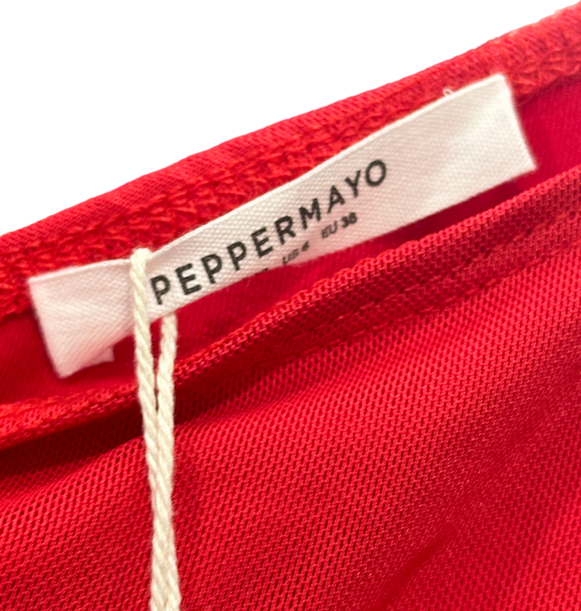 Peppermayo Cherry Red Seranella One Shoulder Maxi Dress UK 10