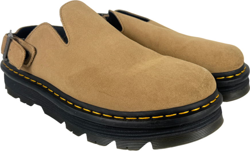 Dr Martens Nude Zebzag Suede Casual Slingback Platform Mules UK 10 EU 44