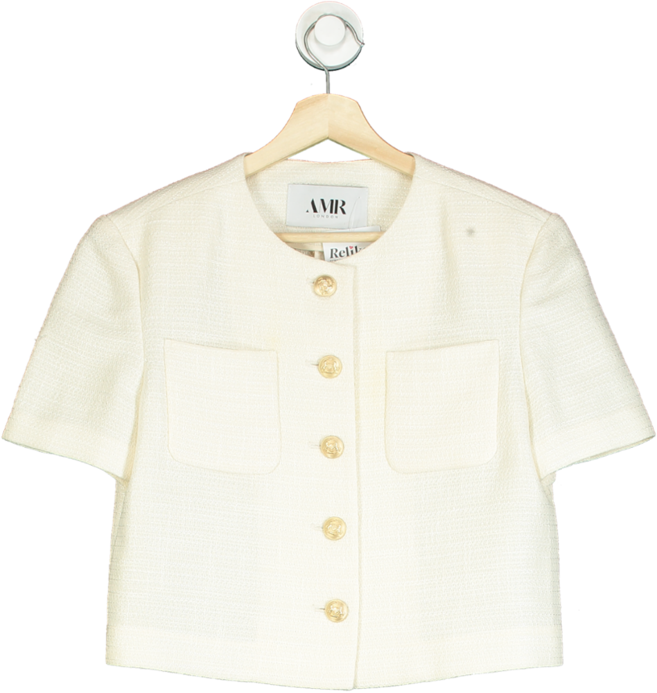 AMR London Cream Short Sleeve Jacket S