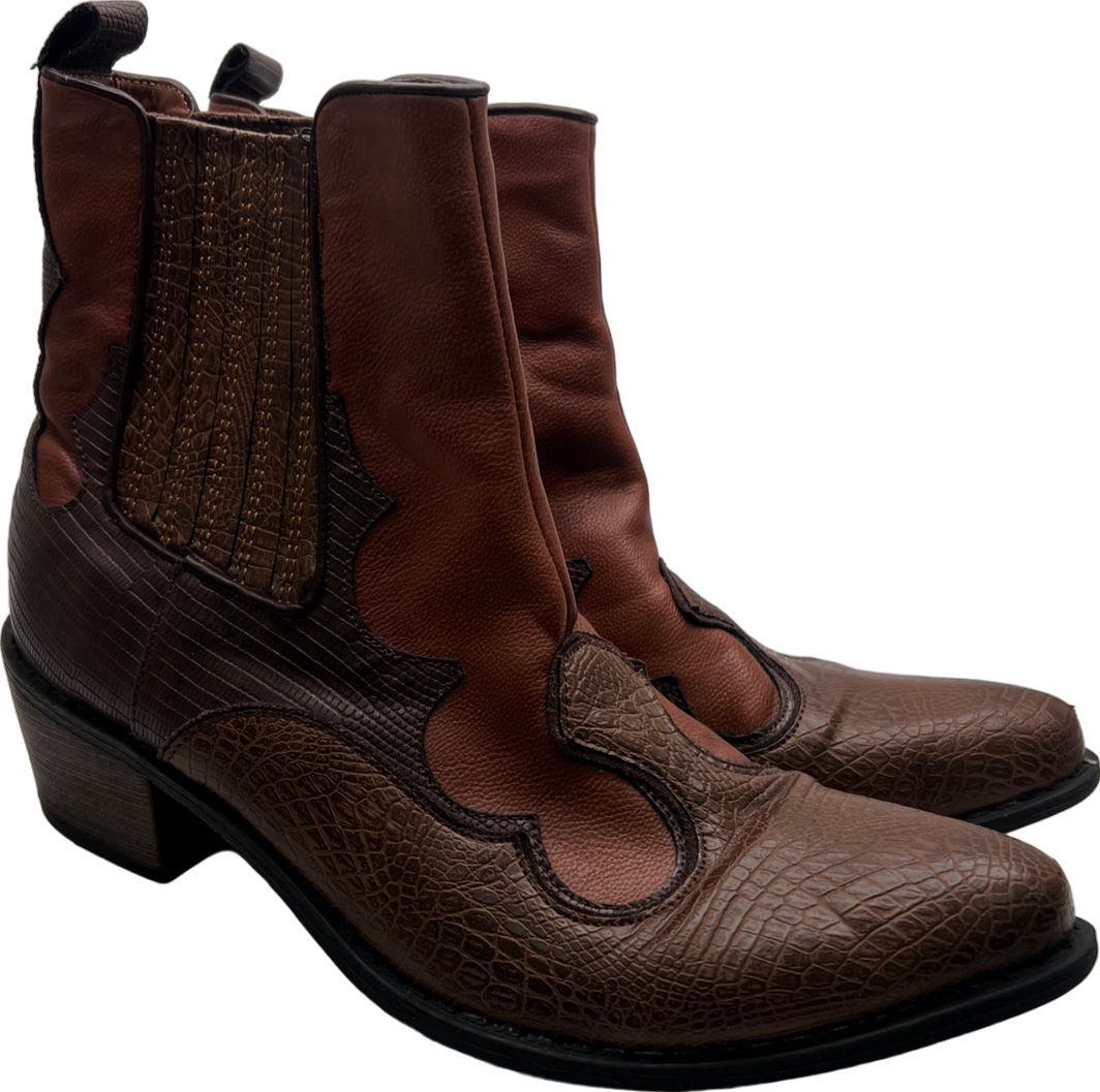 coconuts Brown Western Cowboy Boot UK 6 EU 39