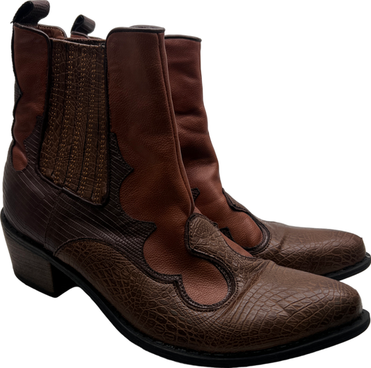 coconuts Brown Western Cowboy Boot UK 6 EU 39