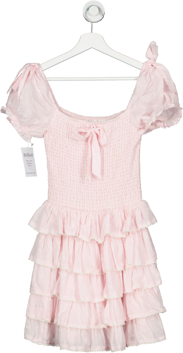 Amy Jane London Pink Darcy Mini Dress UK XS