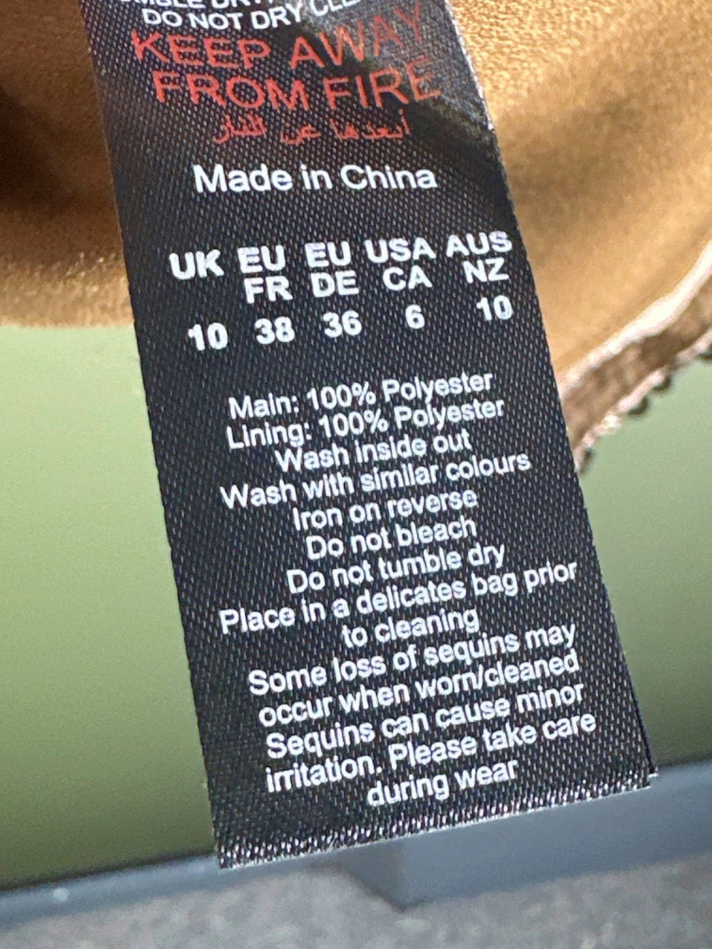 Karen Millen Gun Metal Sequin Woven Midi Skirt UK 10