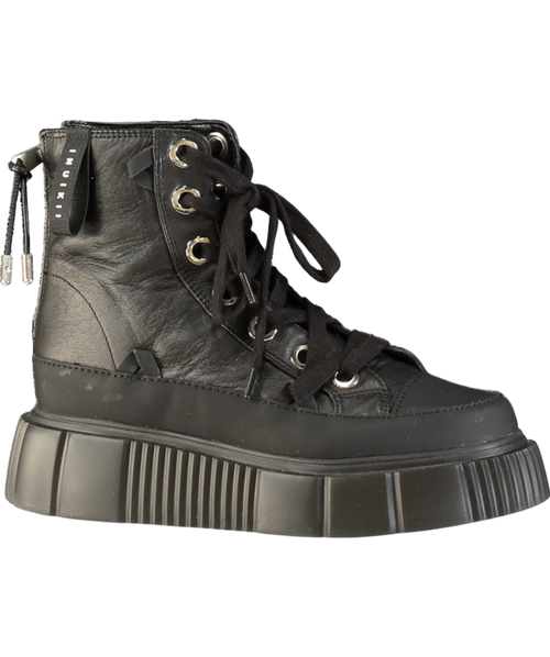 INUIKII Leather Matilda Black Platform Sneaker  Boots UK 5 EU 38 👠