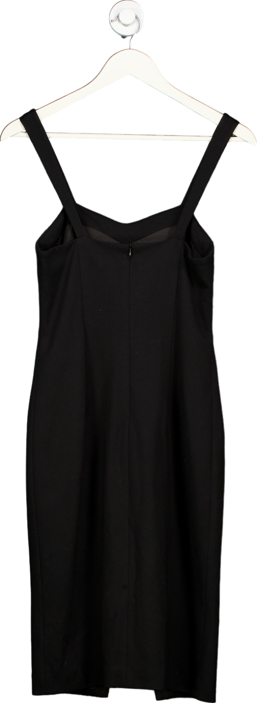 Comino Couture Black Button Detail Dress UK 10