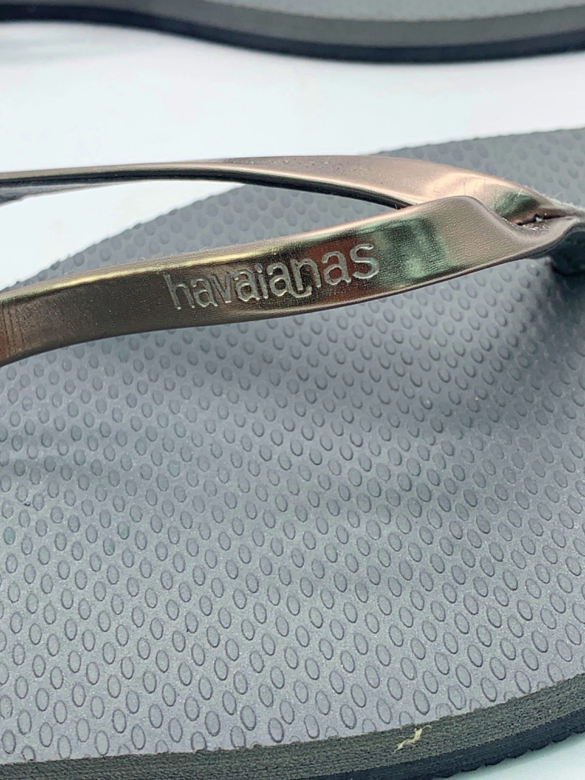 Havaianas Grey Flip Flops EU 41/42 UK 8/9