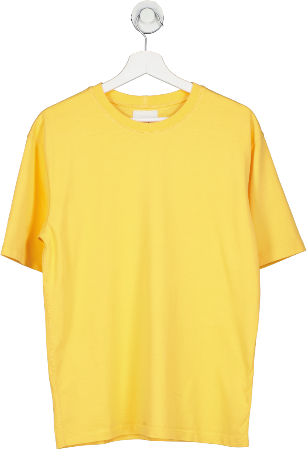 Drake's Yellow Cotton Crew Neck Hiking T-shirt UK M