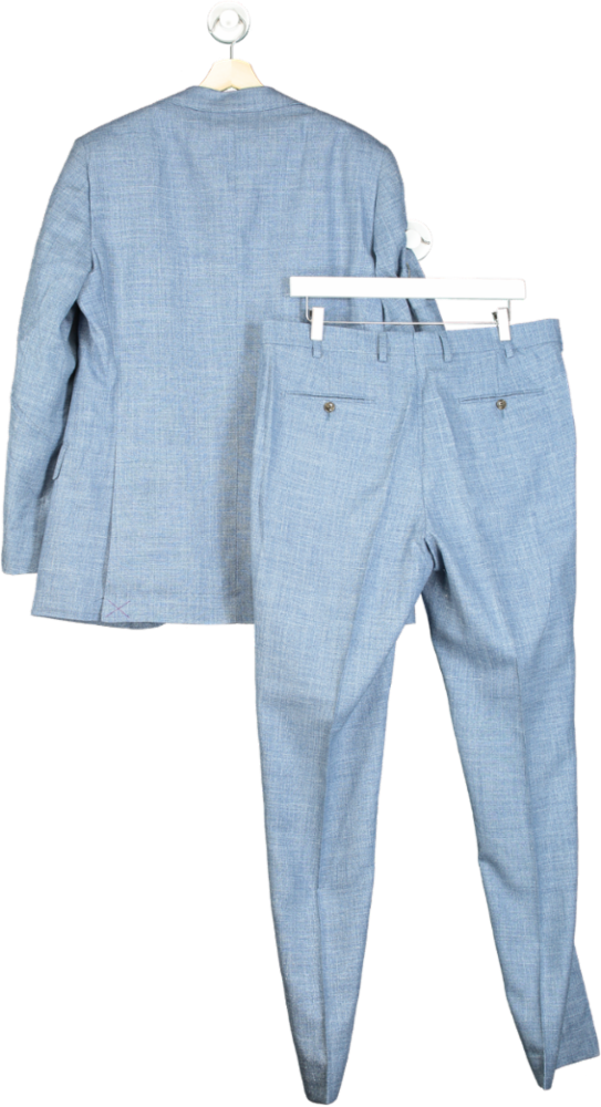 Suitsupply Light Blue Lazio Single Breasted Tailored fit  Suit 2-piece SZ52 UK 42