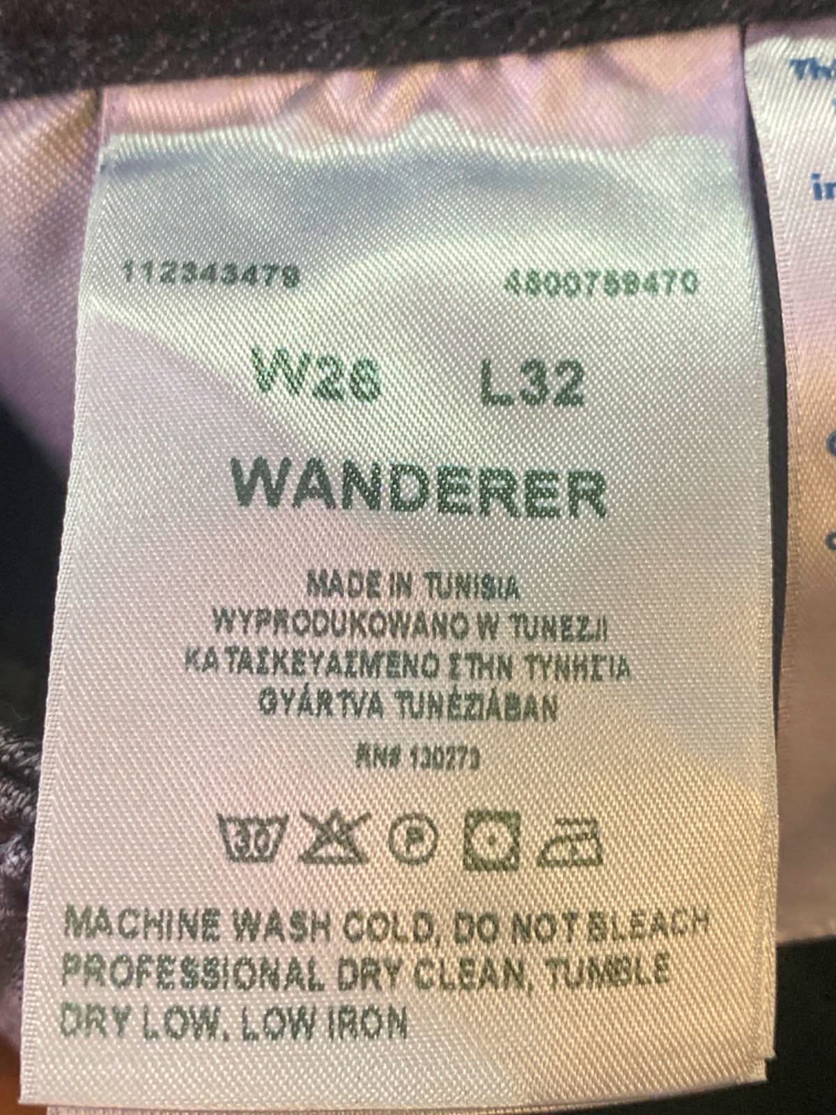 Wrangler Black Wanderer Wide Flare Jeans W26 L32