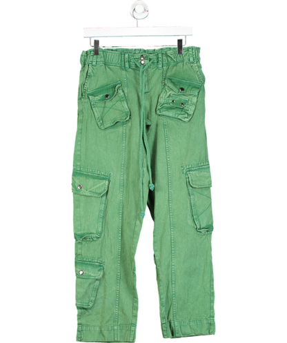 Free People Green Tahiti Cargo Pants UK XS