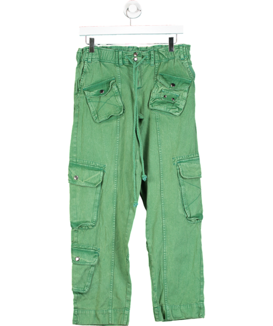 Free People Green Tahiti Cargo Pants UK XS