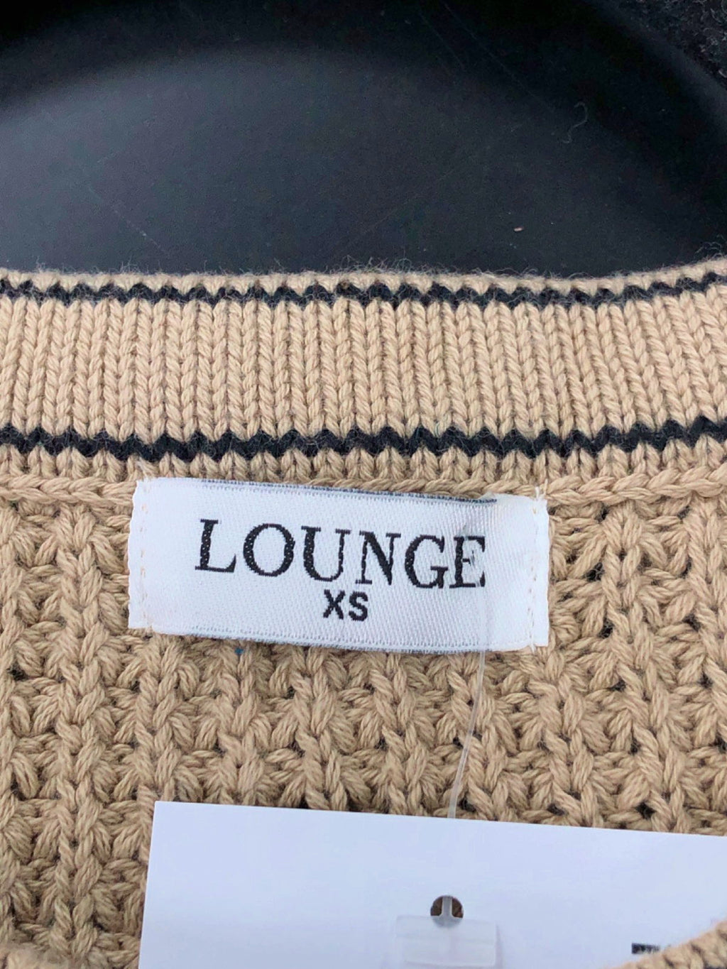 LOUNGE Beige Knitted Vest XS