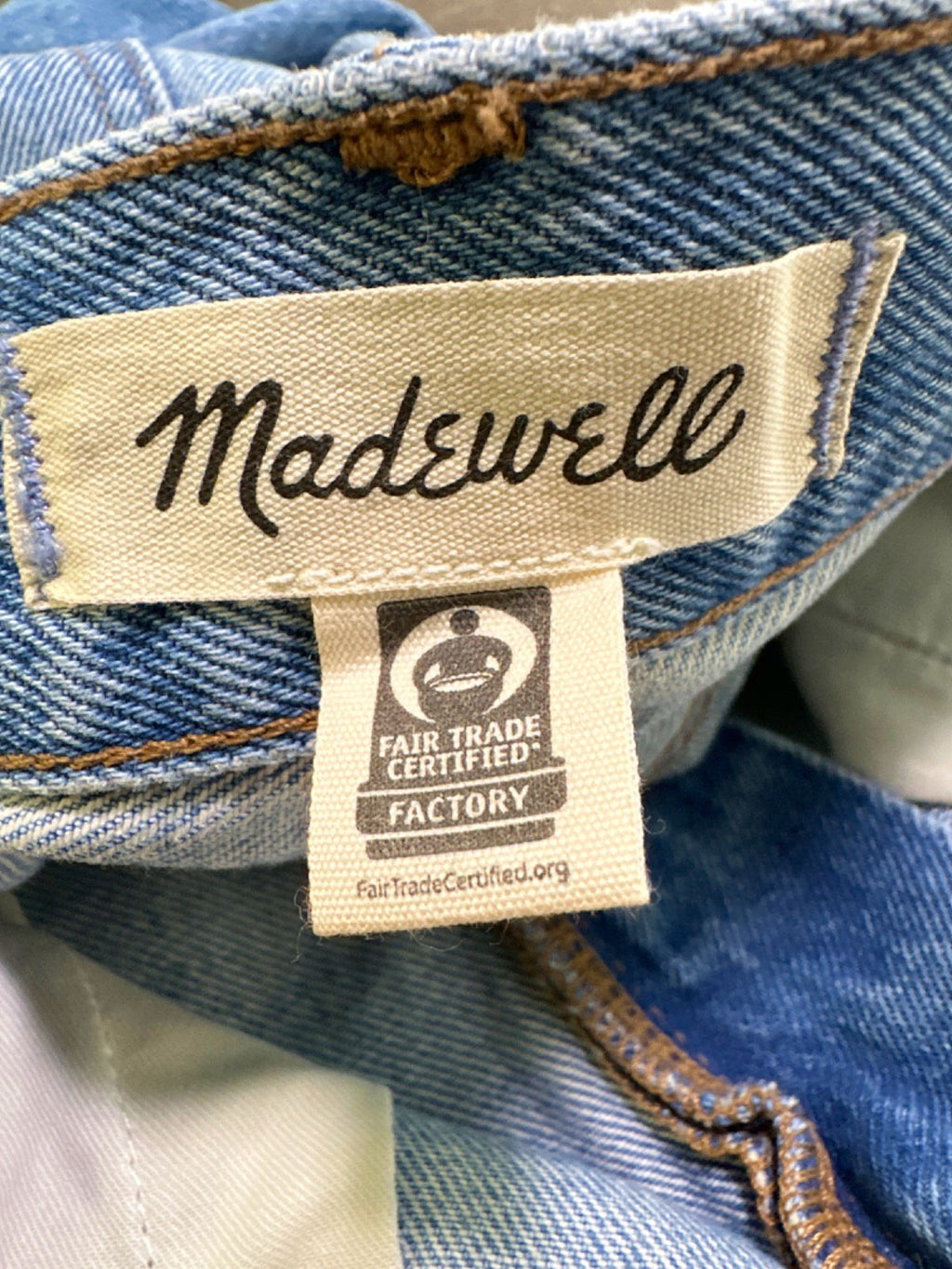 Madewell Blue Relaxed Denim Shorts UK  W26