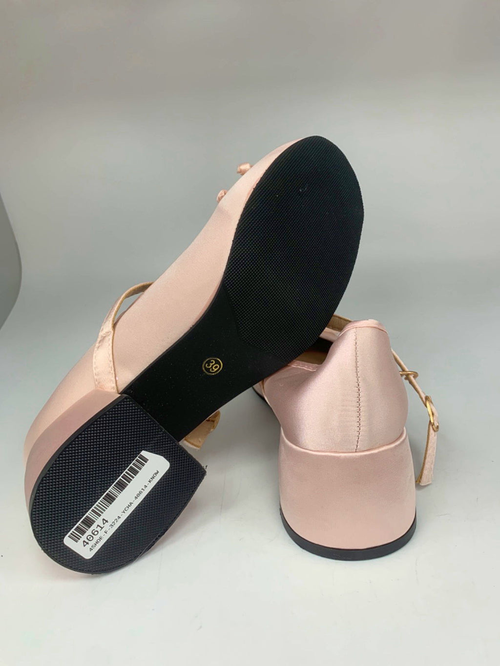 Unbranded Pink Satin Mary Jane Shoes Size UK 6 EU 39