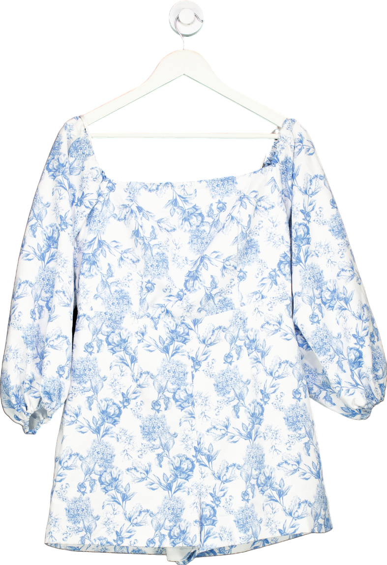 River Island Blue Floral Dress UK 12