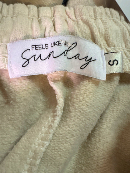 Feels Like A Sunday Cream Joggers UK S