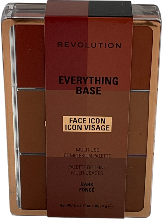 Revolution Everything Base Face Icon Complexion Palette Dark Fonce 5g