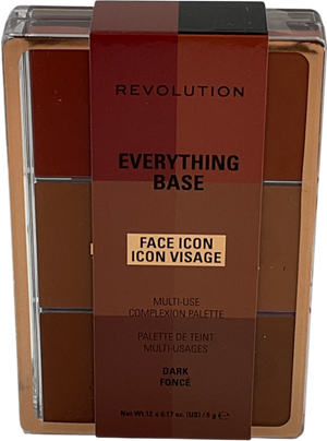 Revolution Everything Base Face Icon Complexion Palette Dark Fonce 5g