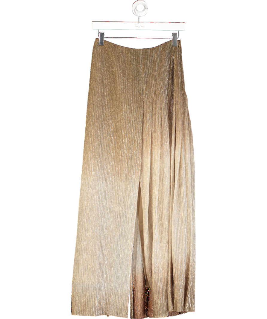 REISS Metallic Ombre Pleated Skirt UK 4