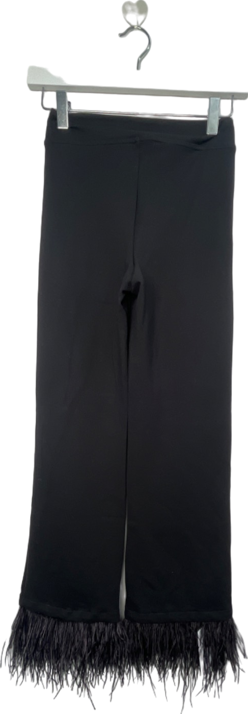 Calzedonia Black Cropped Flare Fit Leggings UK XS
