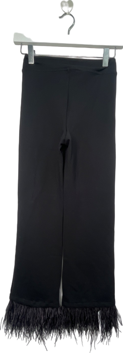 Calzedonia Black Cropped Flare Fit Leggings UK XS