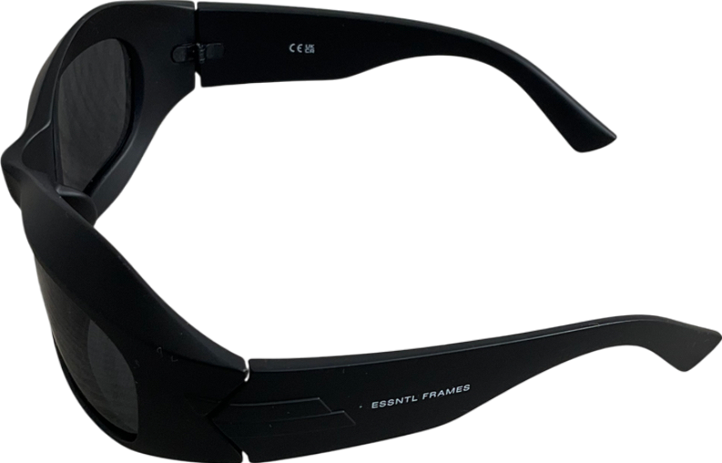 Essntl Frames Black Acetate Framed Sunglasses (8773 C2 68)