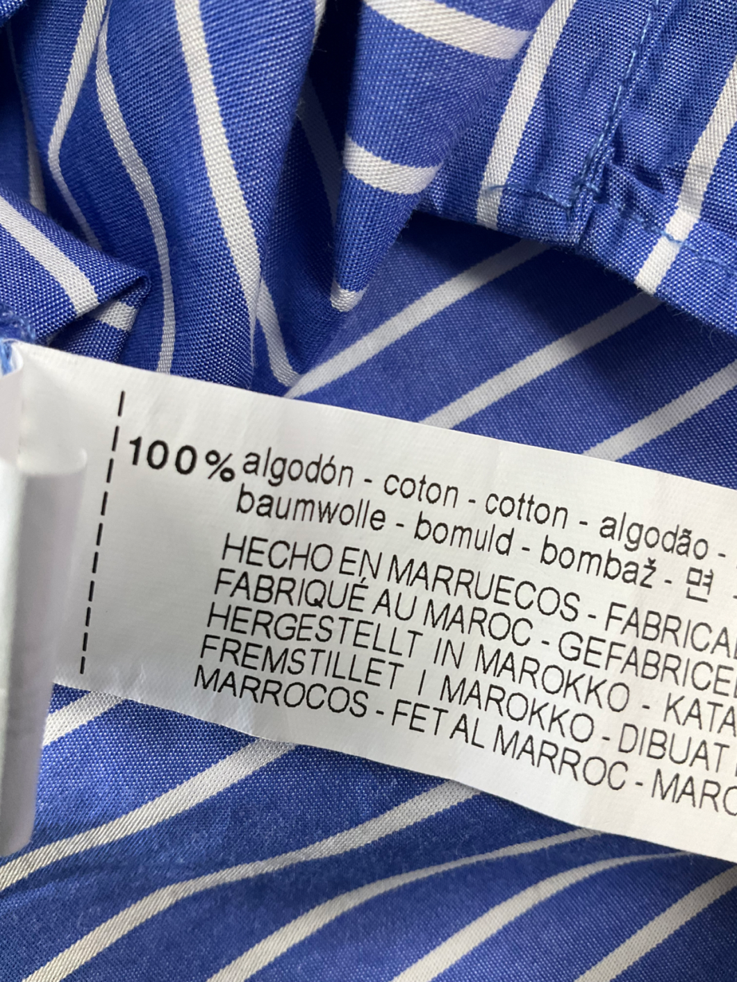 ZARA Blue Striped Shirt UK L