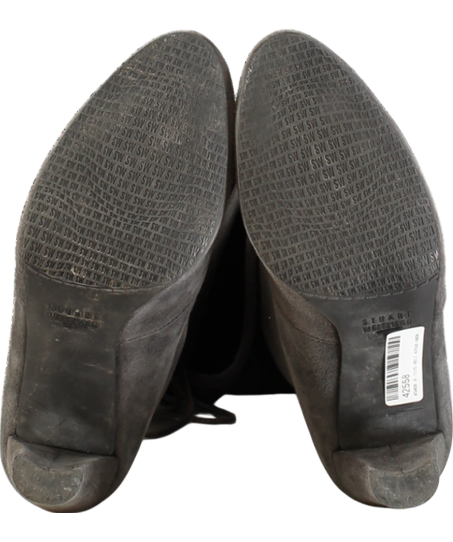 Stuart Weitzman Grey Highland Suede Knee High Boots UK 4 EU 37 👠