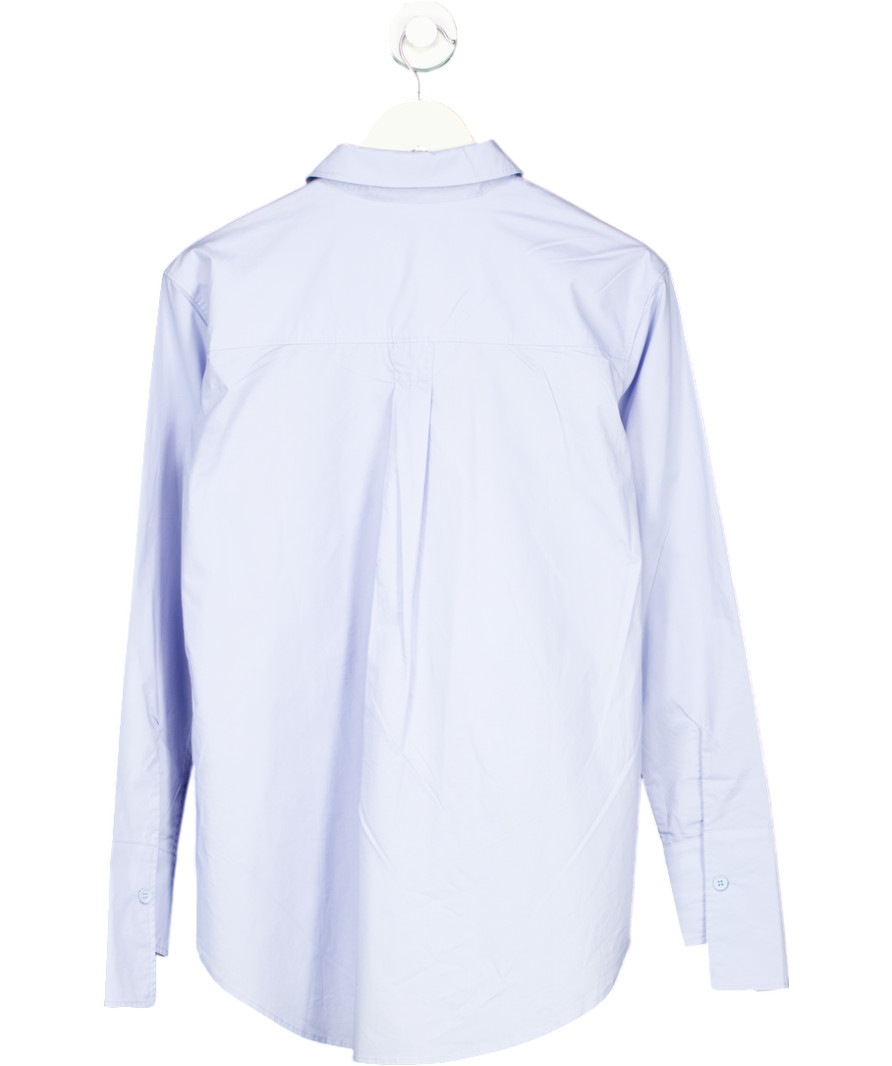 Karen Millen Blue 100% Cotton Shirt UK 6