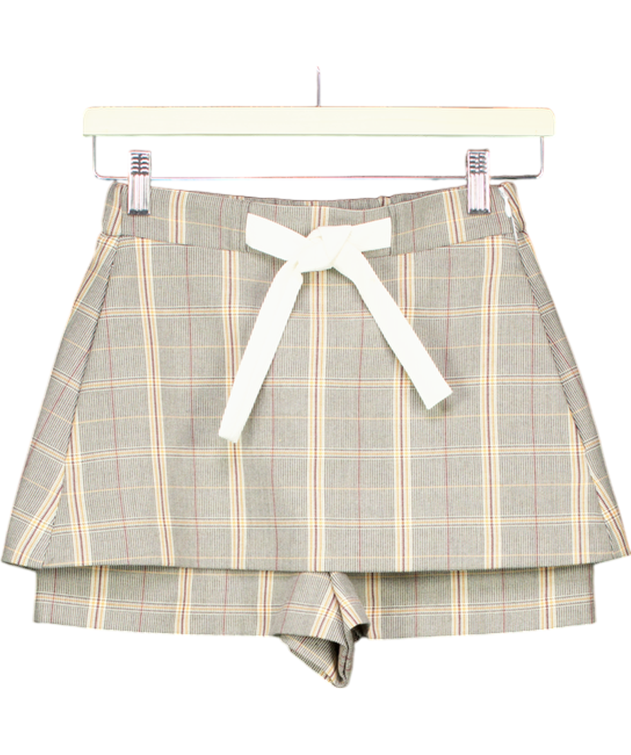 Maje Grey Checked Skort UK 6