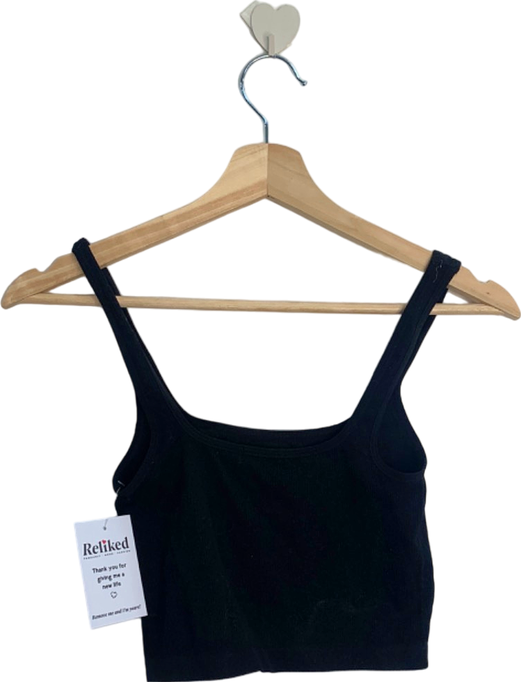 Bozzolo Black Cropped Tank Top S/M