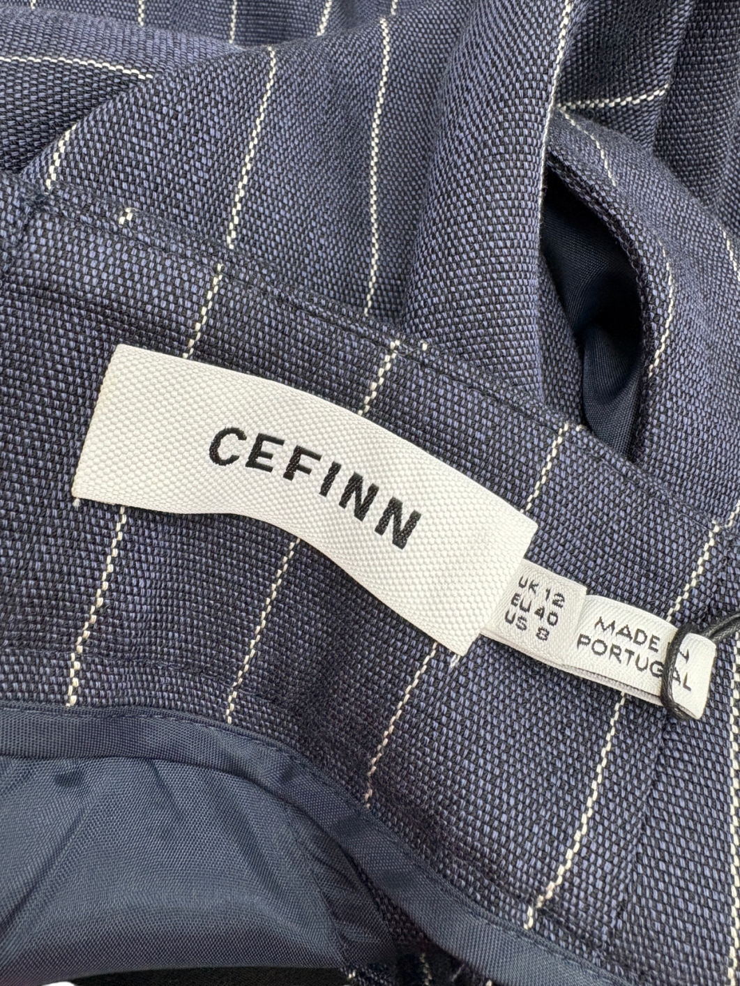 Cefinn Blue Tyler High Waist Wide Leg Trouser UK 12