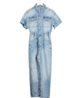Free People We The Free Blue Denim Jumpsuit UK S