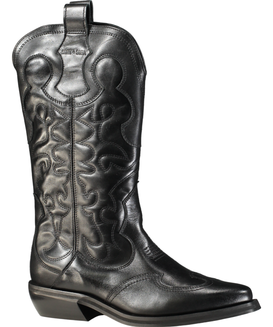 Saint + Sofia Black Kansas Western Boot UK 9 EU 42 👠