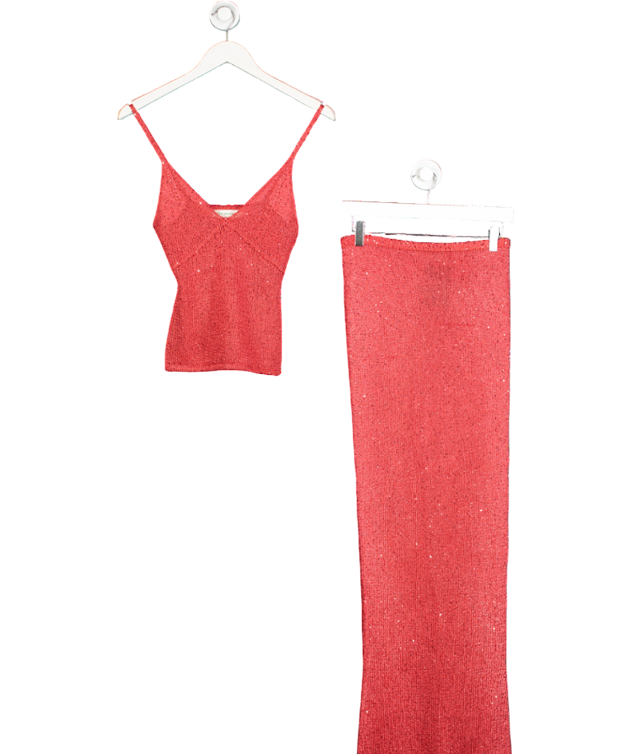 Asta Resort Red Carolina Camisole And Maxi Skirt UK S