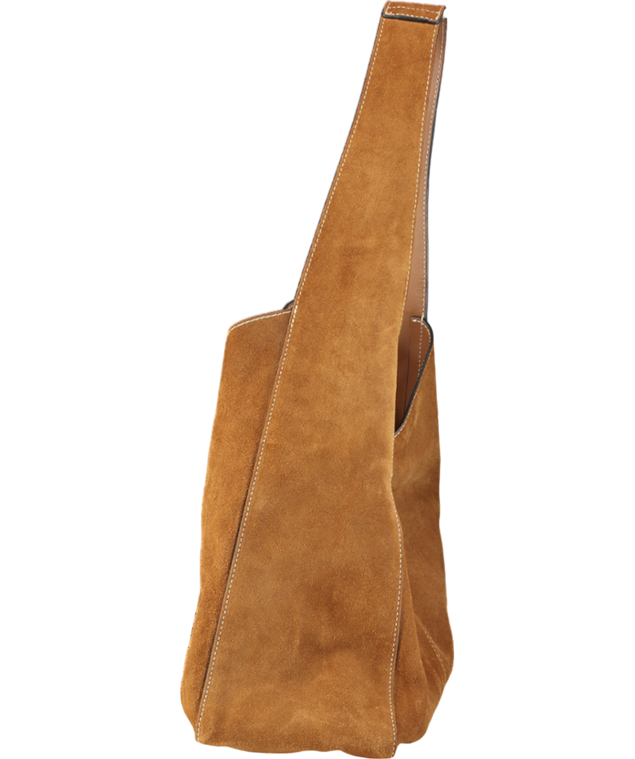 Jigsaw Brown Heckfield Suede Tote Bag