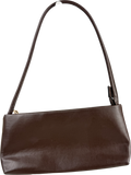 ASOS Brown Minimal 90s Shoulder Bag In Dark Chocolate One Size