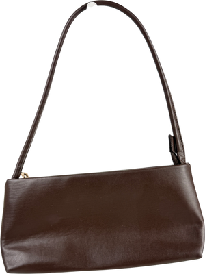 ASOS Brown Minimal 90s Shoulder Bag In Dark Chocolate One Size