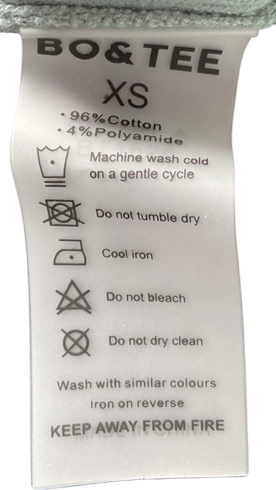 Bo + Tee Green Bandeau Fold Over Ribbed Top UK XS