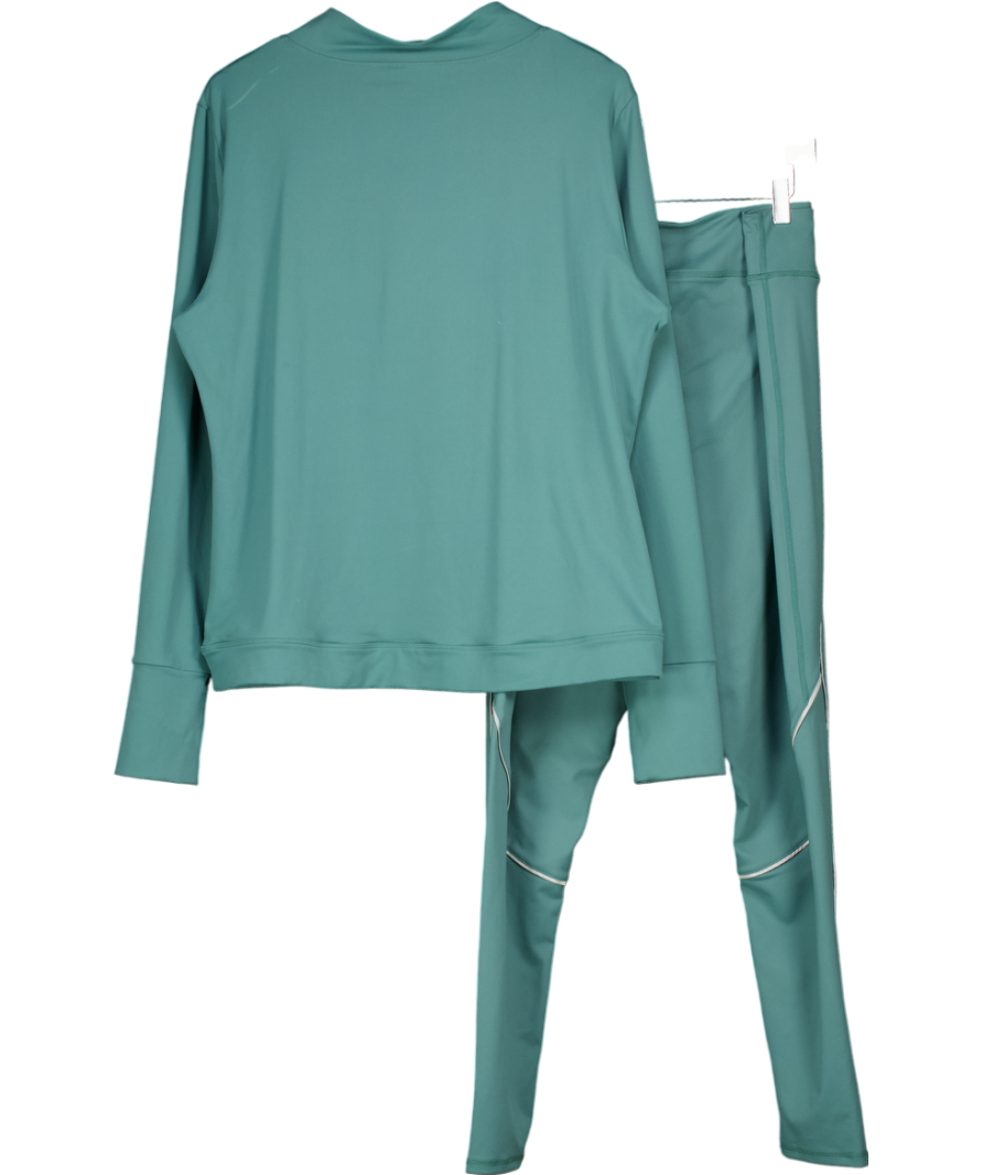 In The Style Green 1/4 Zip Jacket And Leggings Co Ord Set UK 24