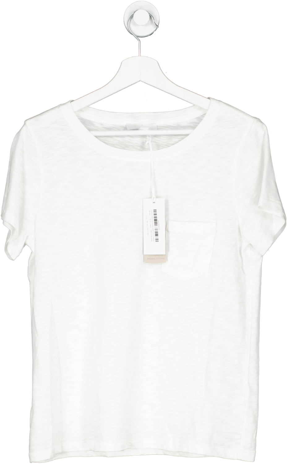 The White Company White Organic Cotton Crew Neck T Shirt UK 12