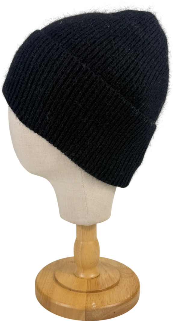 Alvii Black Beanie Hat One Size