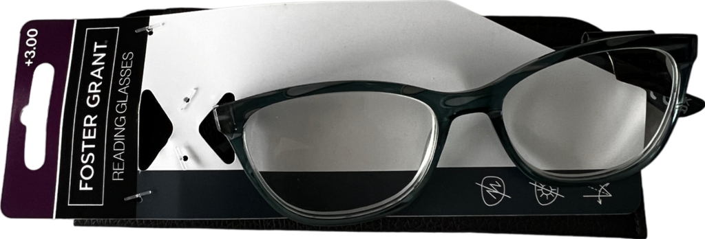 foster grant Como Lenses Reading Glasses Green +3