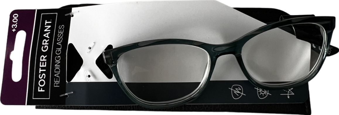 foster grant Como Lenses Reading Glasses Green +3
