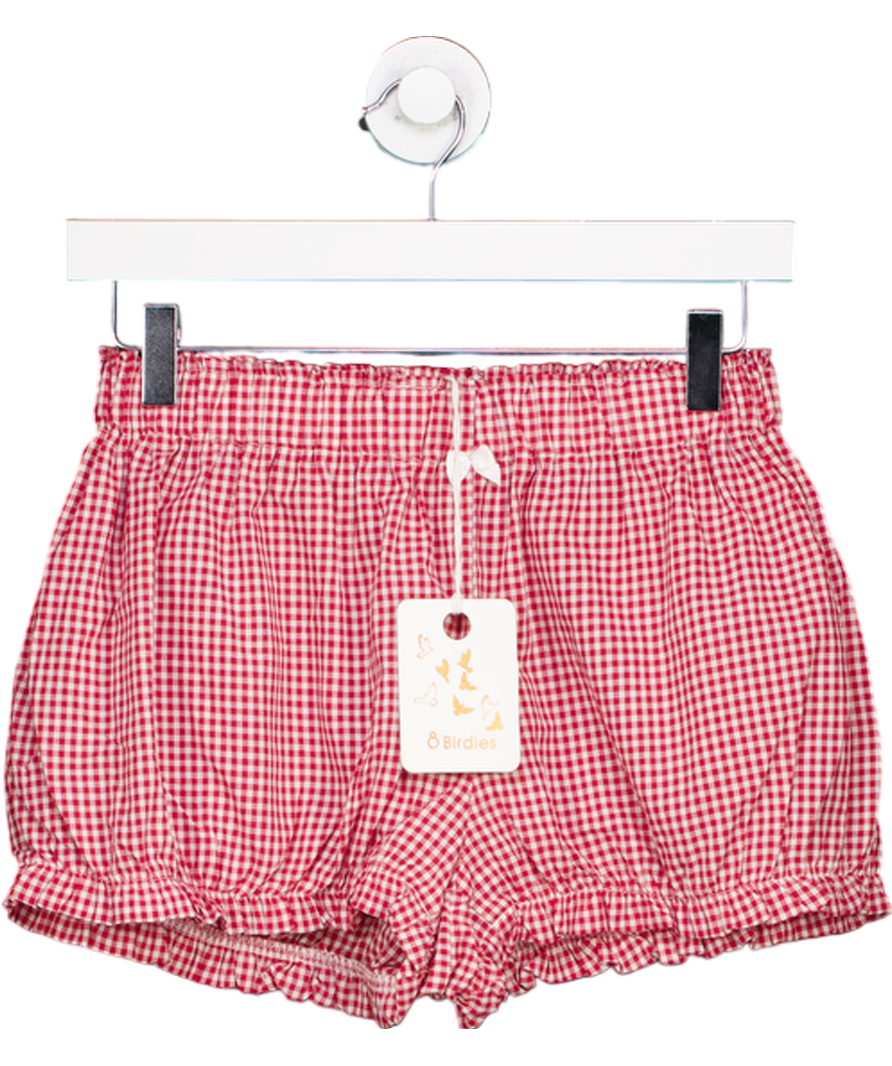 Birdies Red Elle Shorts-bow Detail Bloomer Shorts UK M
